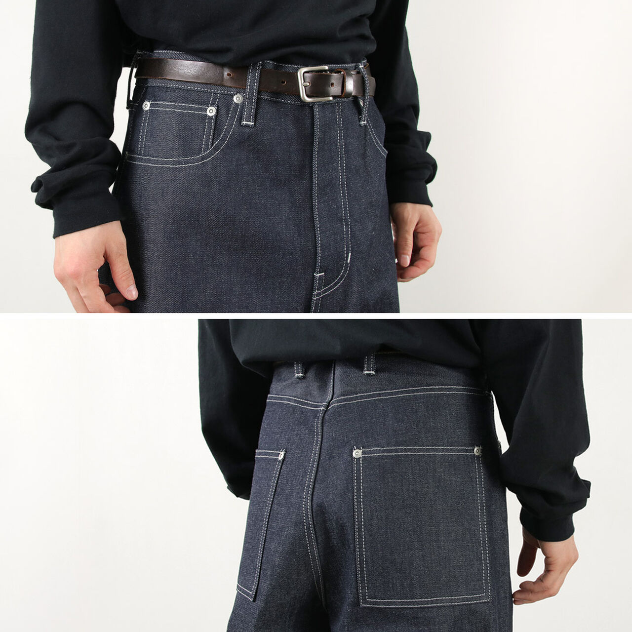 Wide Denim 5 Pocket Pants,, large image number 7