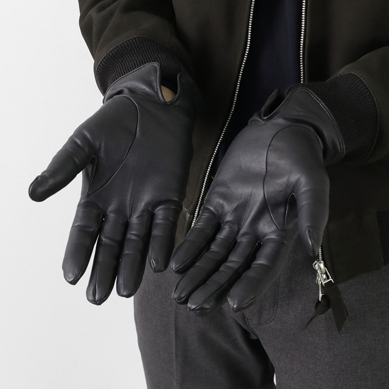 Bisley / Cashmere-lined leather gloves,, large image number 7