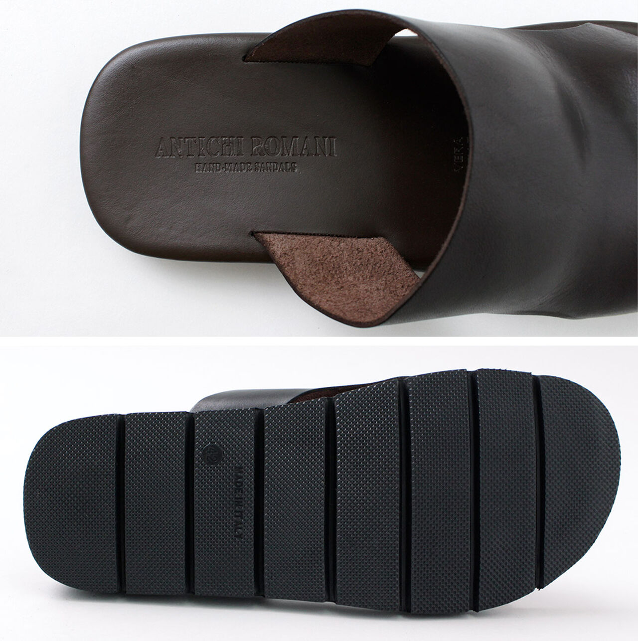Leather slide sandal,, large image number 8