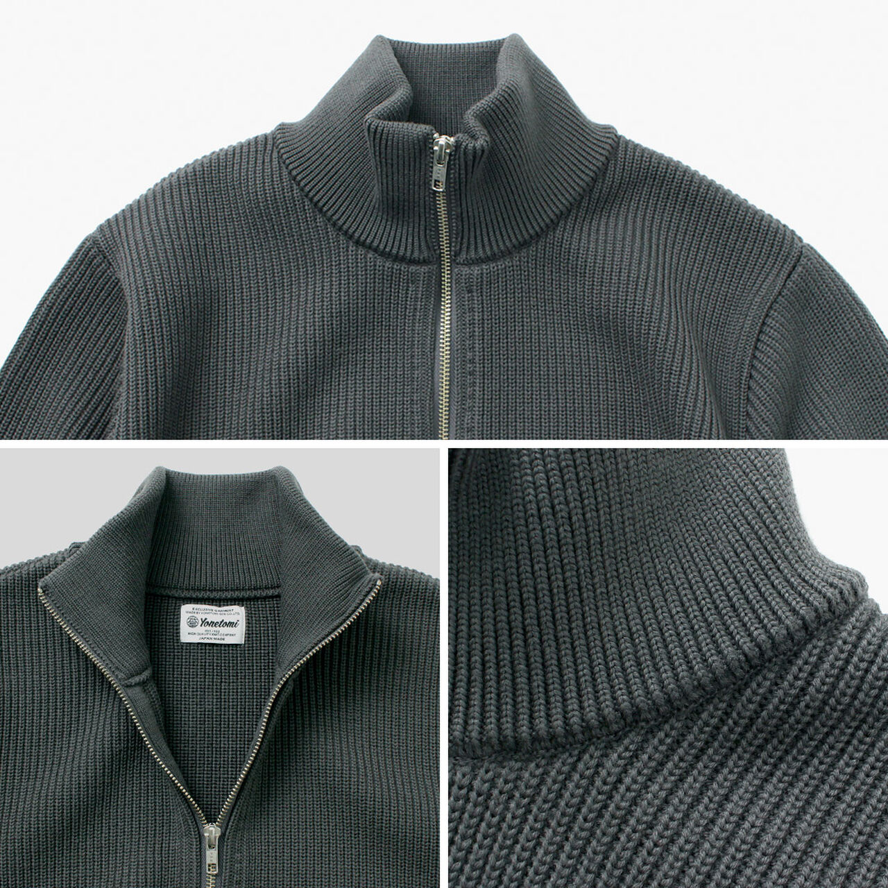 Extra Fine Wool Ribbed Knit Blouson,, large image number 11