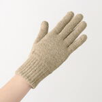 Alpaca Knitted Gloves,Beige, swatch