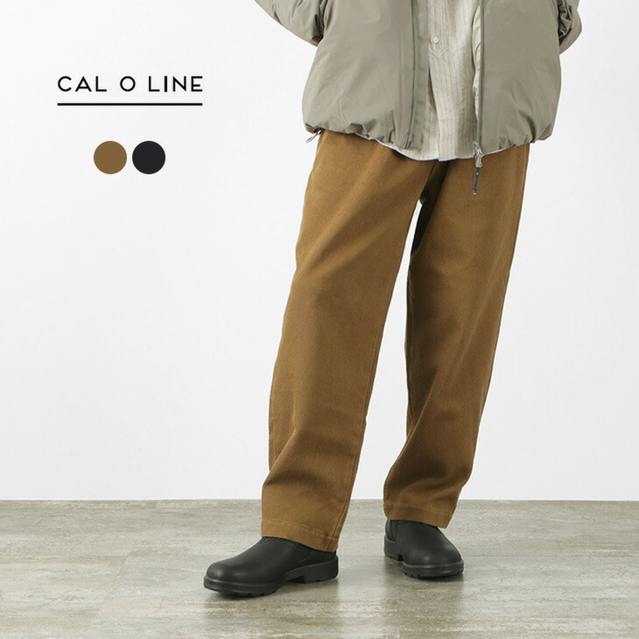 CAL O LINE 2-Tuck Calze Pants