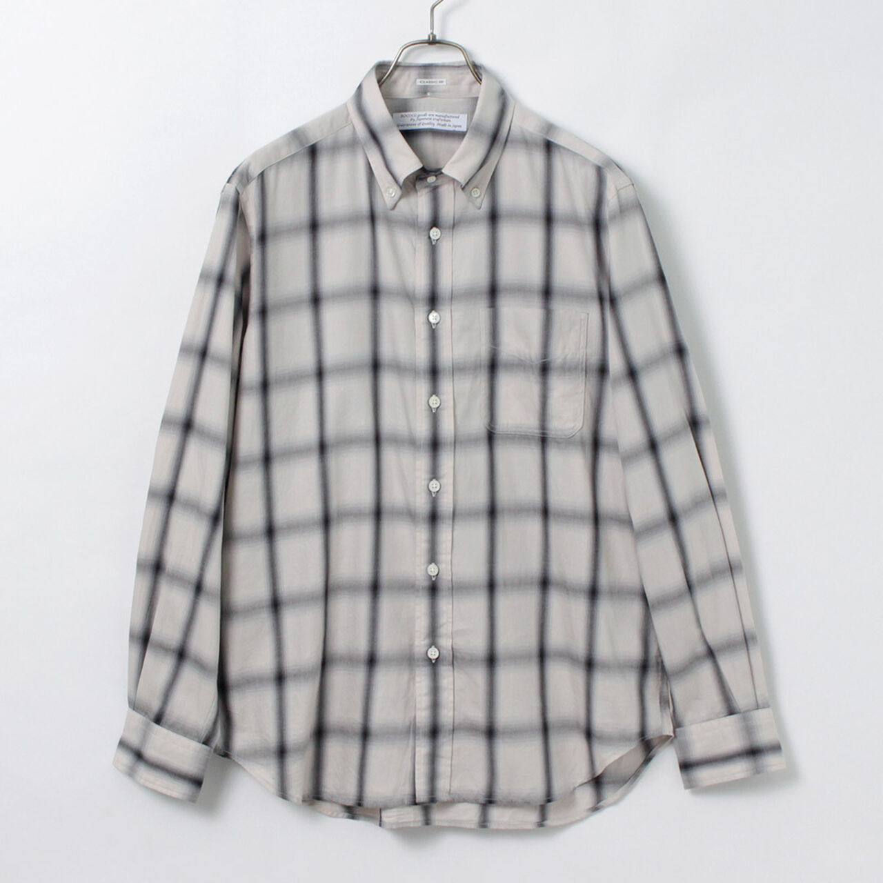 Ombre Check Button Down Shirt Classic Fit,, large image number 0