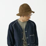 F923 moleskin hunting hat,Brown, swatch