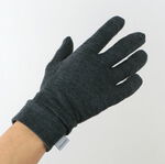 Wool liner glove,Black, swatch