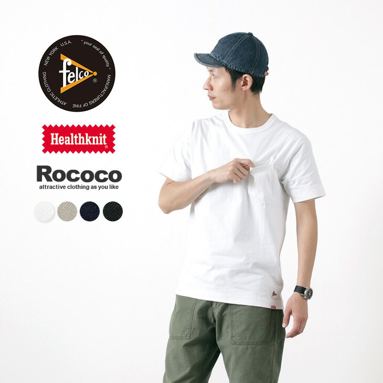 Pocket Crew Neck T-shirt / Short Sleeve,, large image number 0