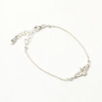 Eagle silver chain bracelet,Silver, swatch