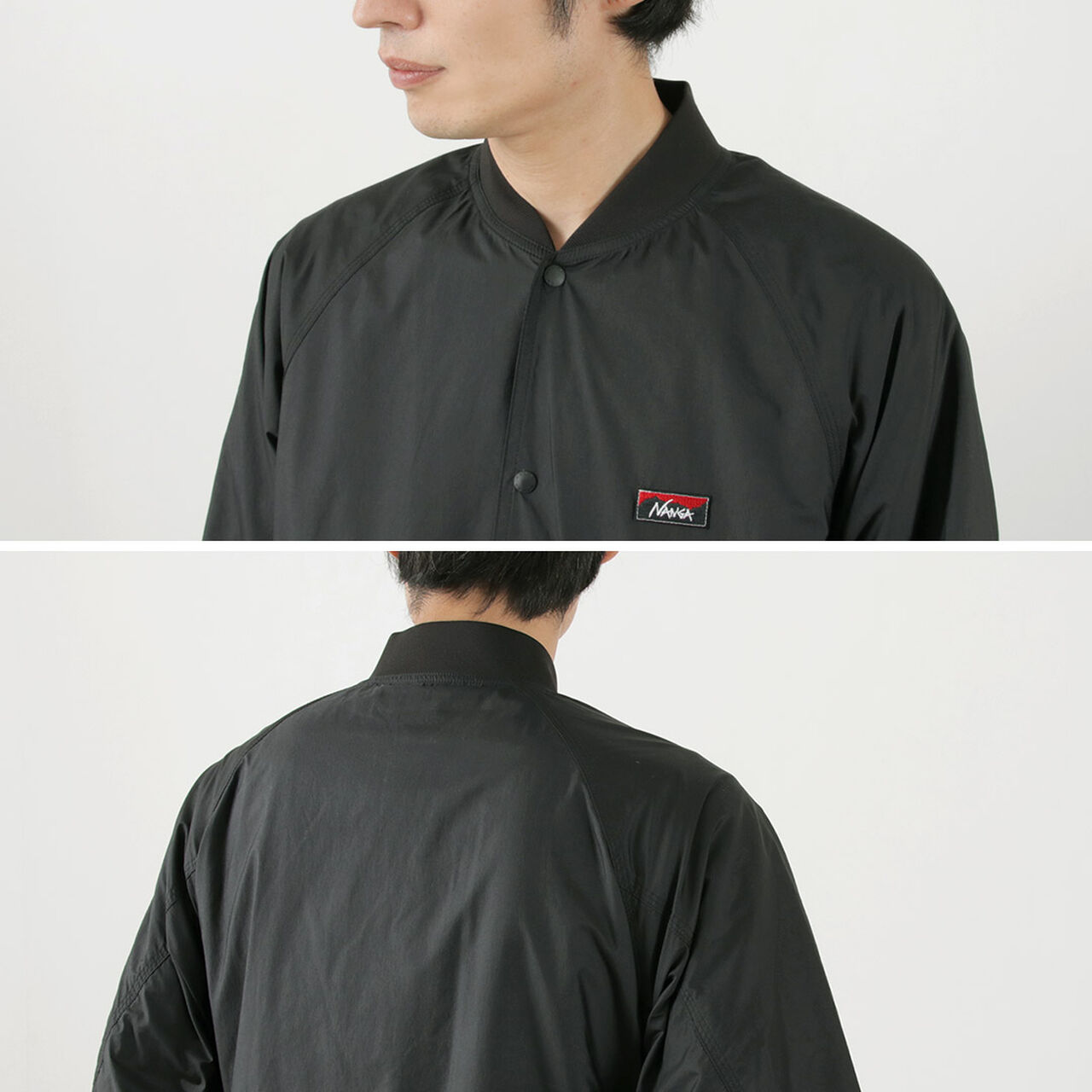Ribbed Collar Coach Jacket,, large image number 8