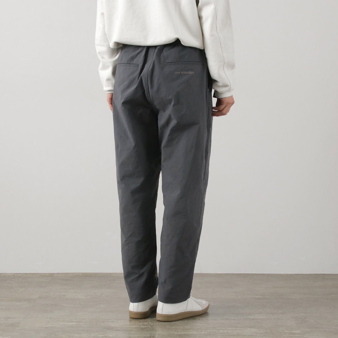 Nylon Chino Tucked Tapered Pants,, large image number 11