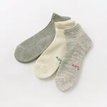 Organic daily 3 pack ankle socks,Multi, swatch