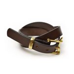 1.0" (25mm) quick release leather belt,Brown, swatch
