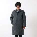 Weller cotton stencil collar coat,Black, swatch