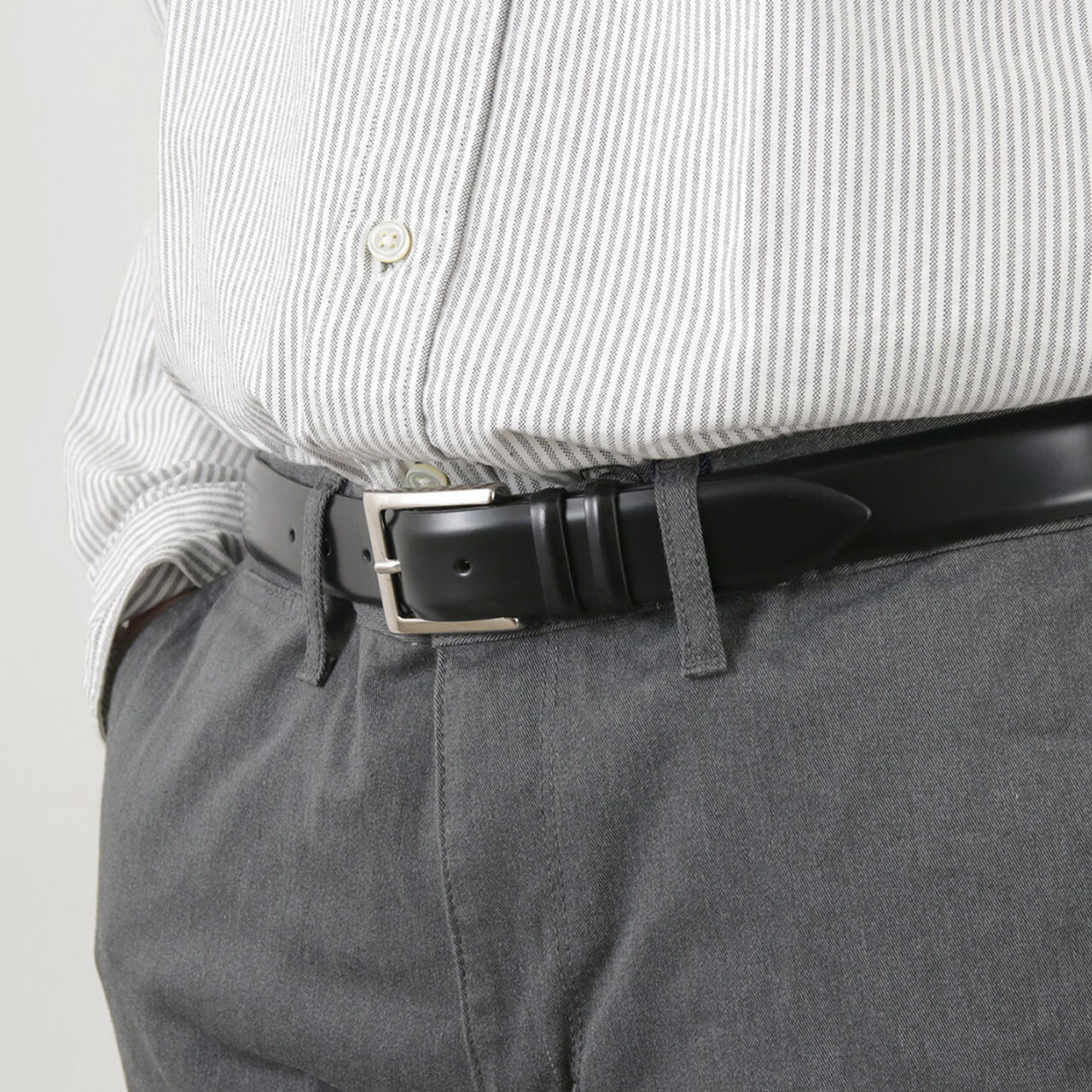 Calf Classic Leather Belt,, large image number 4