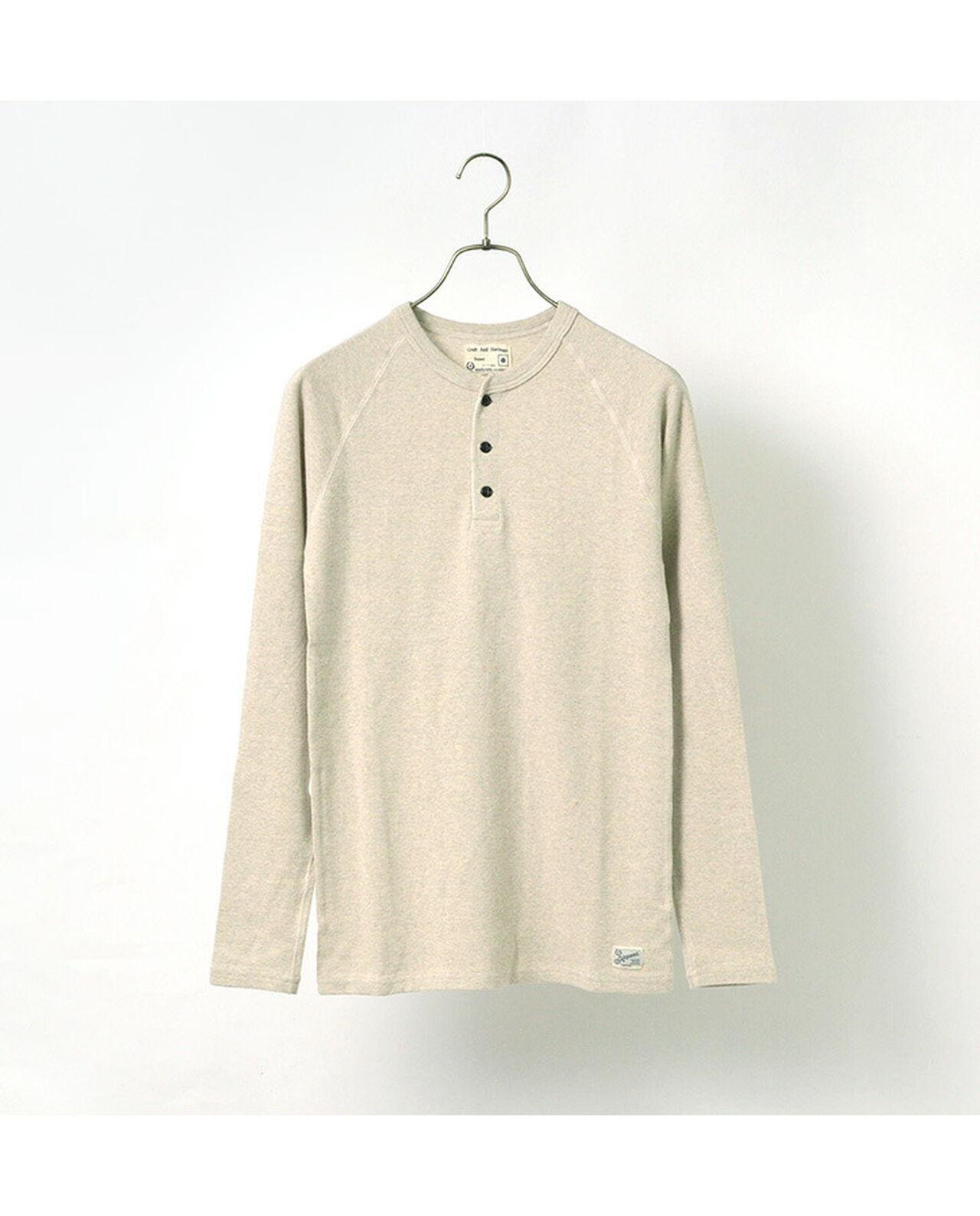 Henley neck long sleeve tee,, large image number 3