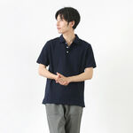 SUVIN GOLD COTTON KNIT SHIRT,Navy, swatch