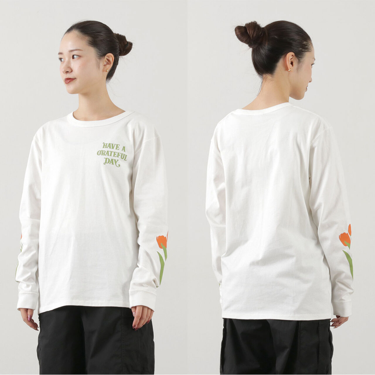 Special order Tulip & Logo Long Sleeve T-shirt,, large image number 13