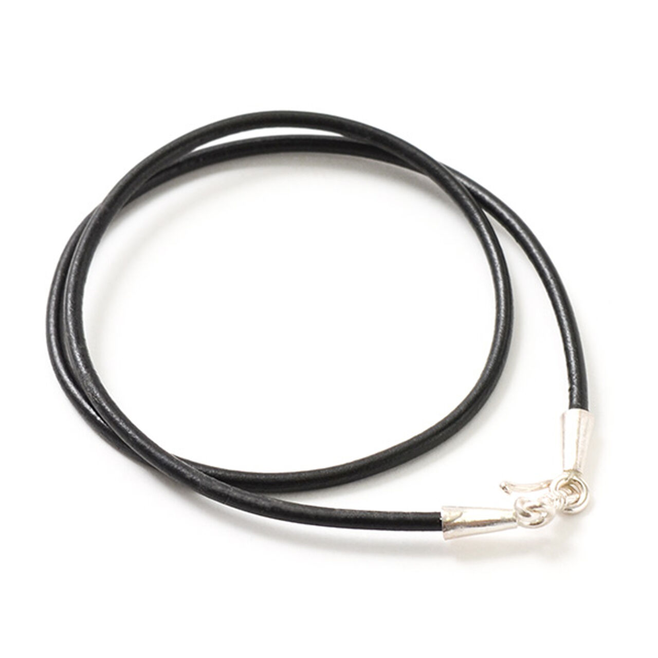 Leather choker (2.5mm) necklace,Black, large image number 0