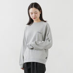 Raglan Sleeve Back Print Pullover Sweatshirt,Grey, swatch