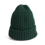 Short Wool Knit Cap,Green, swatch