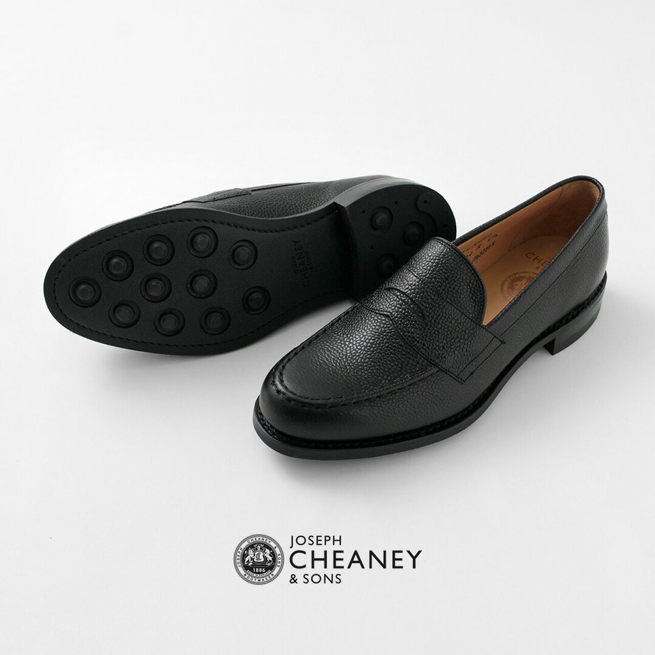 Howard R Coin Loafer Grained Calf,, large image number 1