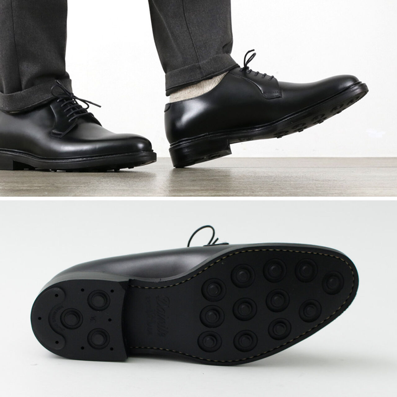 Tokio Plain Toe Leather Shoes,, large image number 7