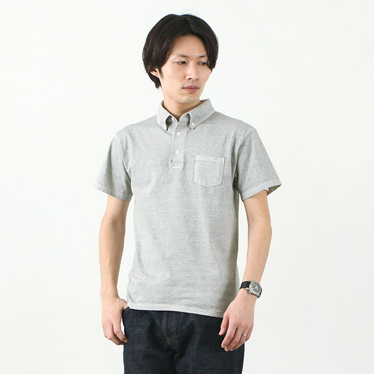GOST1103 Short sleeve polo shirt,P.Ash, large image number 0