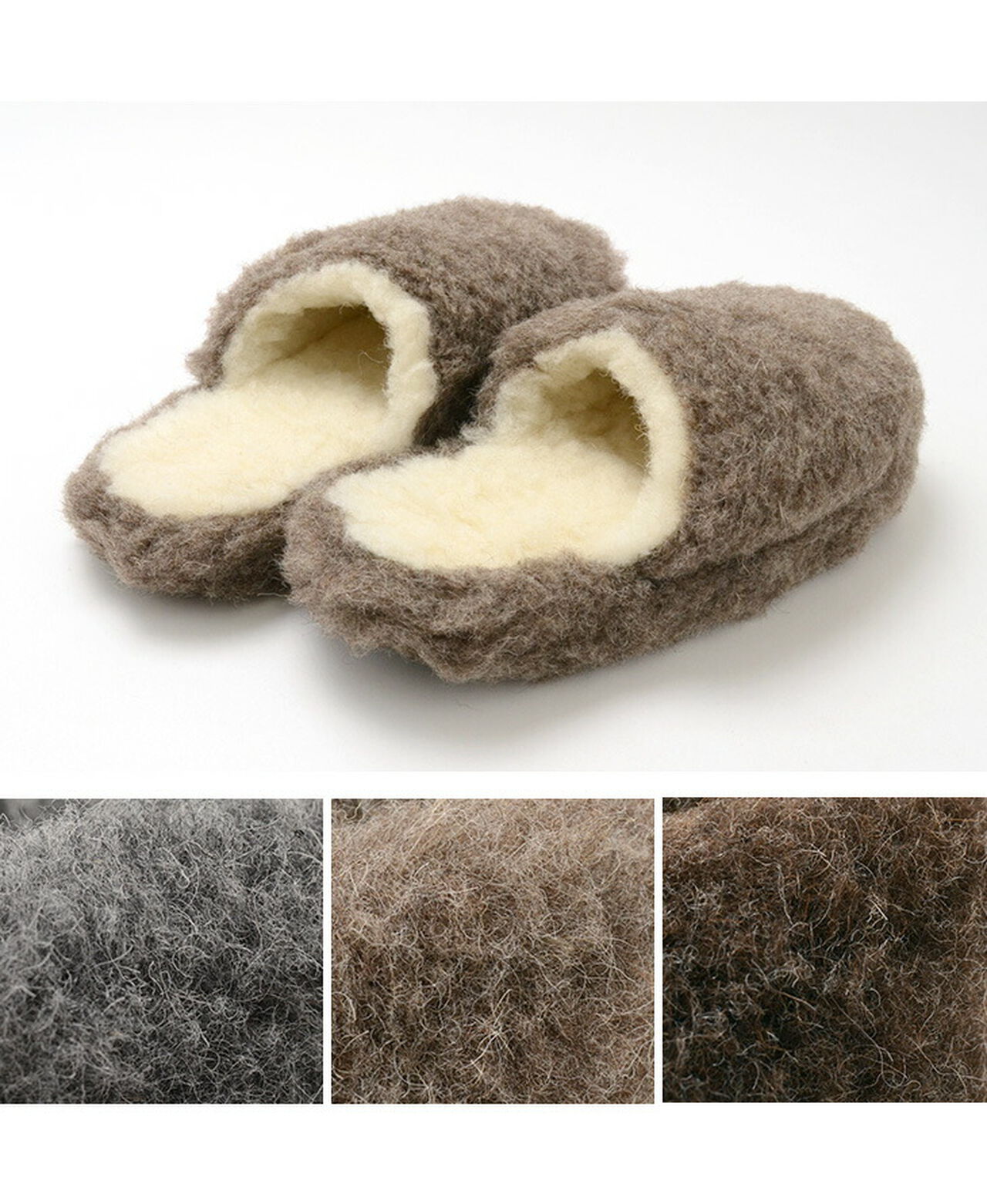 Boa Wool Basic Slippers,, large image number 6