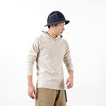 Hooded Pullover Raffi Stretch Milling Long Sleeves,White, swatch