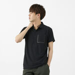 SUNSCREEN H/S POLO,Black, swatch