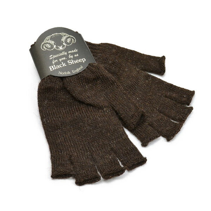 Fingerless knit gloves