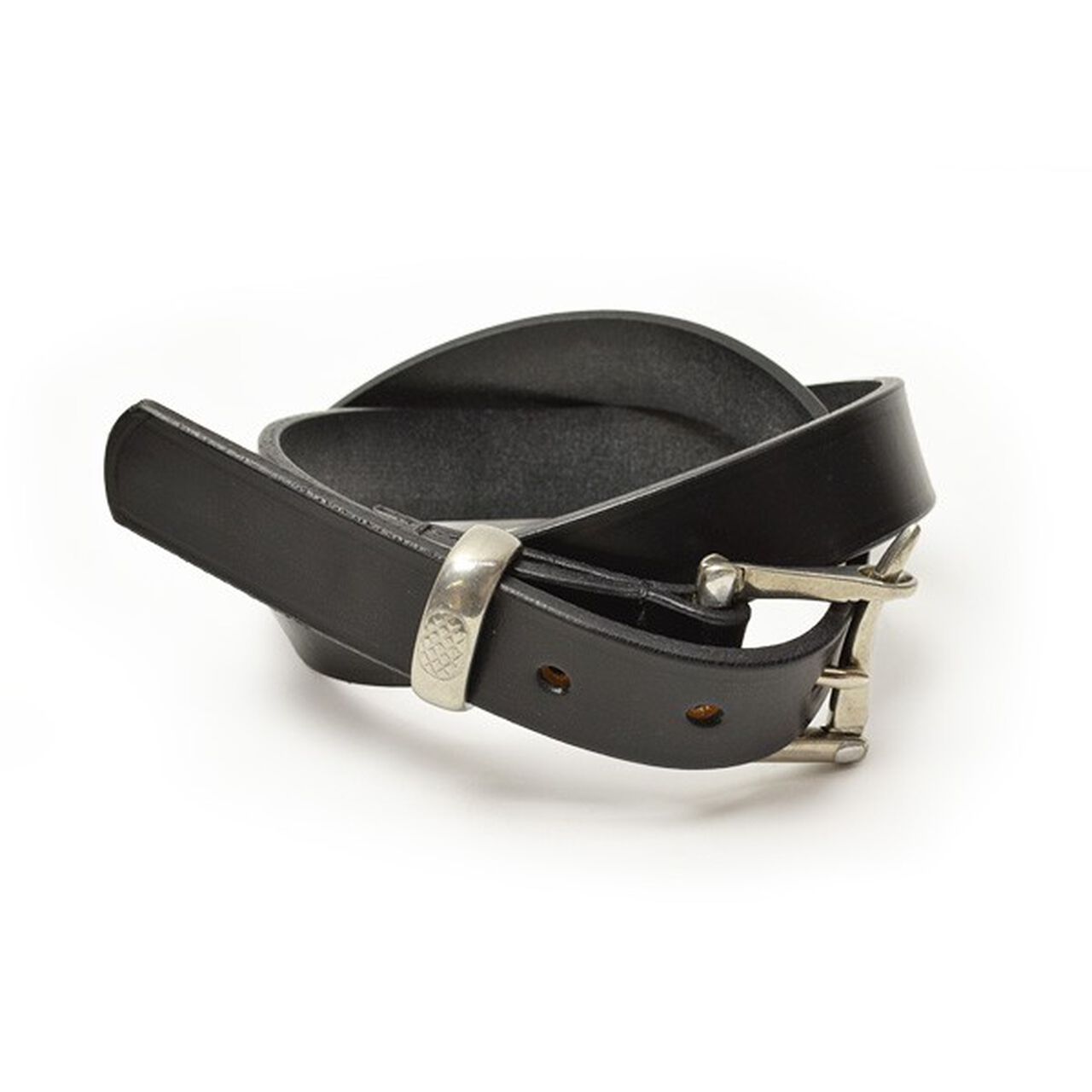 1.25 inch (30mm) quick release leather belt,BlackWithPewterBuckle, large image number 0