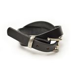 1.0" (25mm) quick release leather belt,Black, swatch
