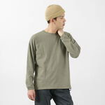 Organic long sleeve crew neck t-shirt,Green, swatch