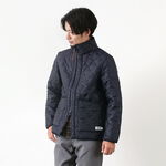 Reversible high neck quilted jacket,Black, swatch