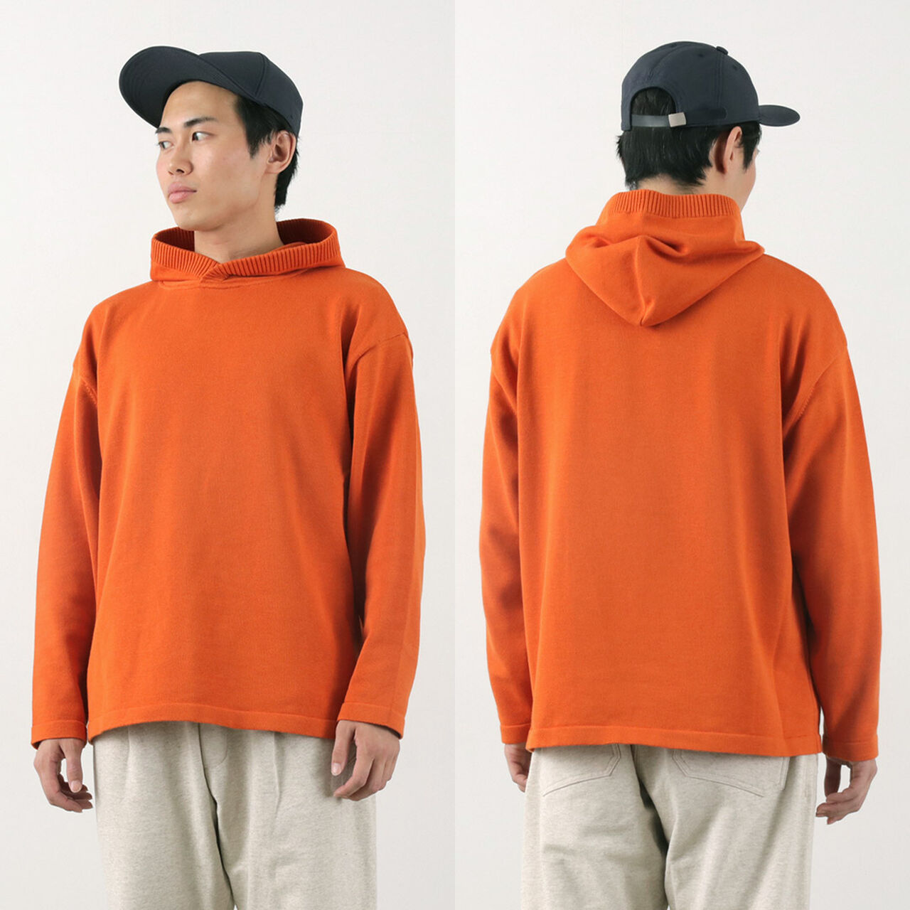 Cotton Knit Hoodie,, large image number 11