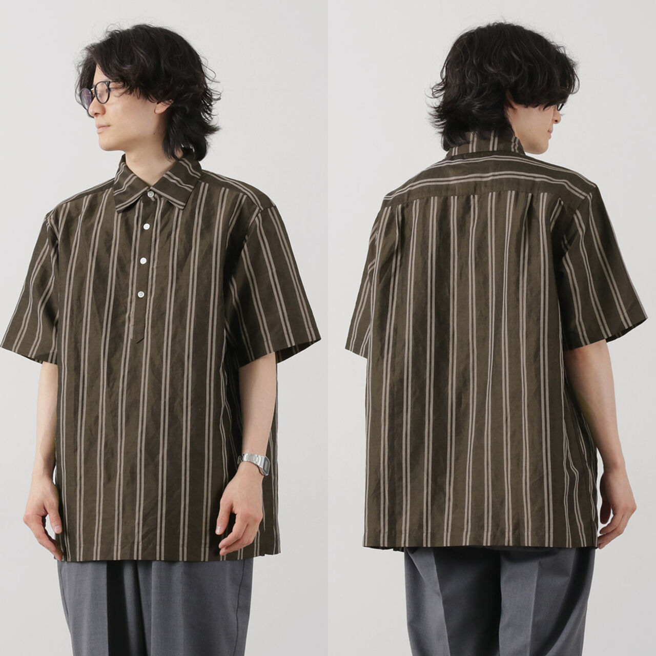Cupro linen woven poloshirt,, large image number 11