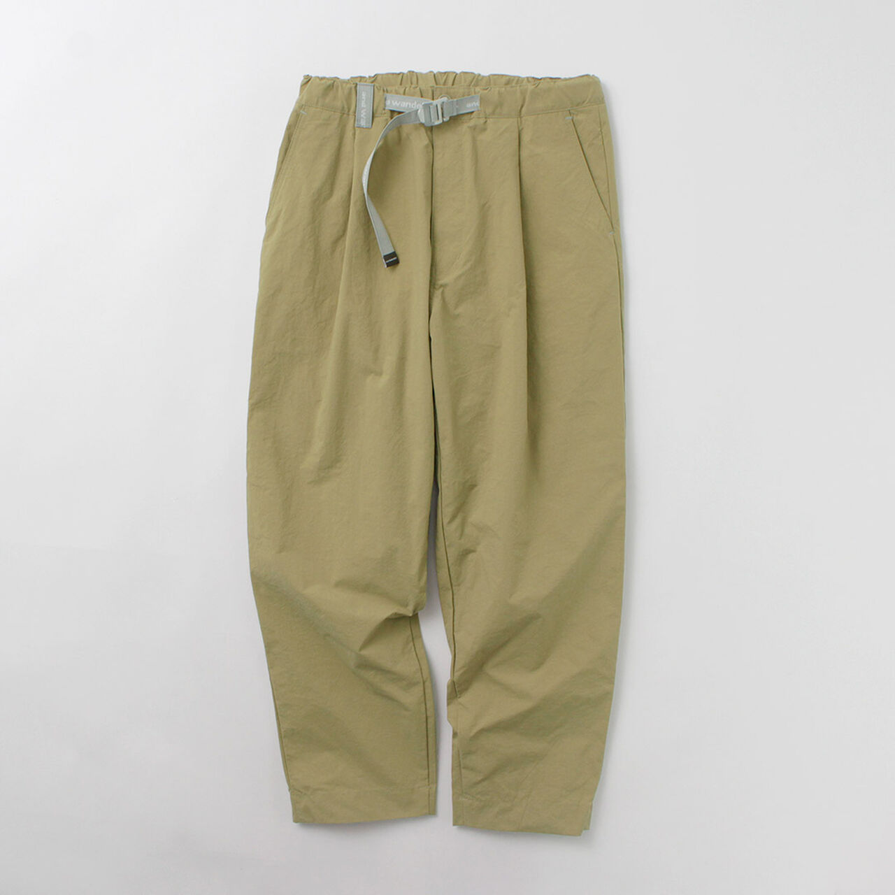 Nylon Chino Tucked Tapered Pants,, large image number 0