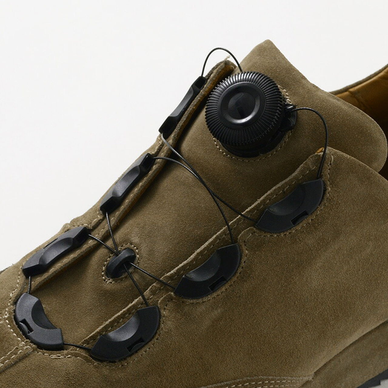 Dial Lock Suede Leather Sneakers,, large image number 6