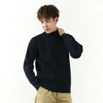 8GG Baby-bed Knit High Neck Knit,Navy, swatch