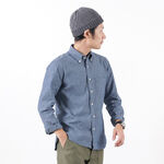 Selvig chambray button down shirt,Blue, swatch