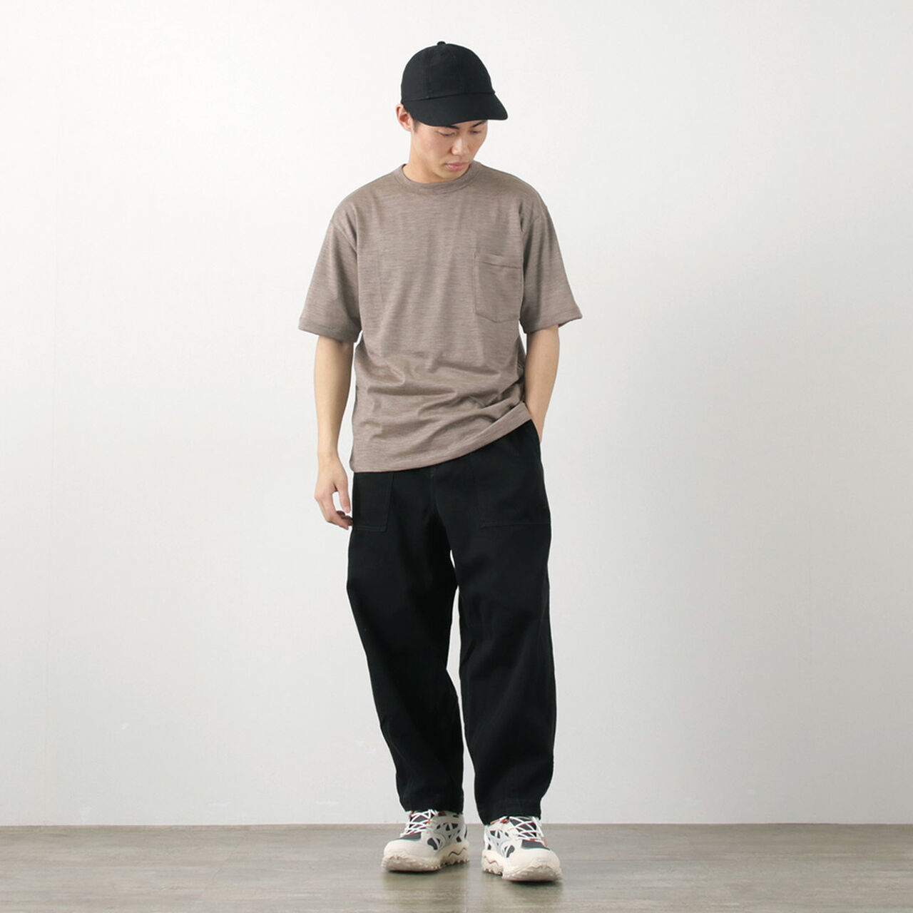 Short Sleeve Merino Wool Pocket T-Shirt,, large image number 5