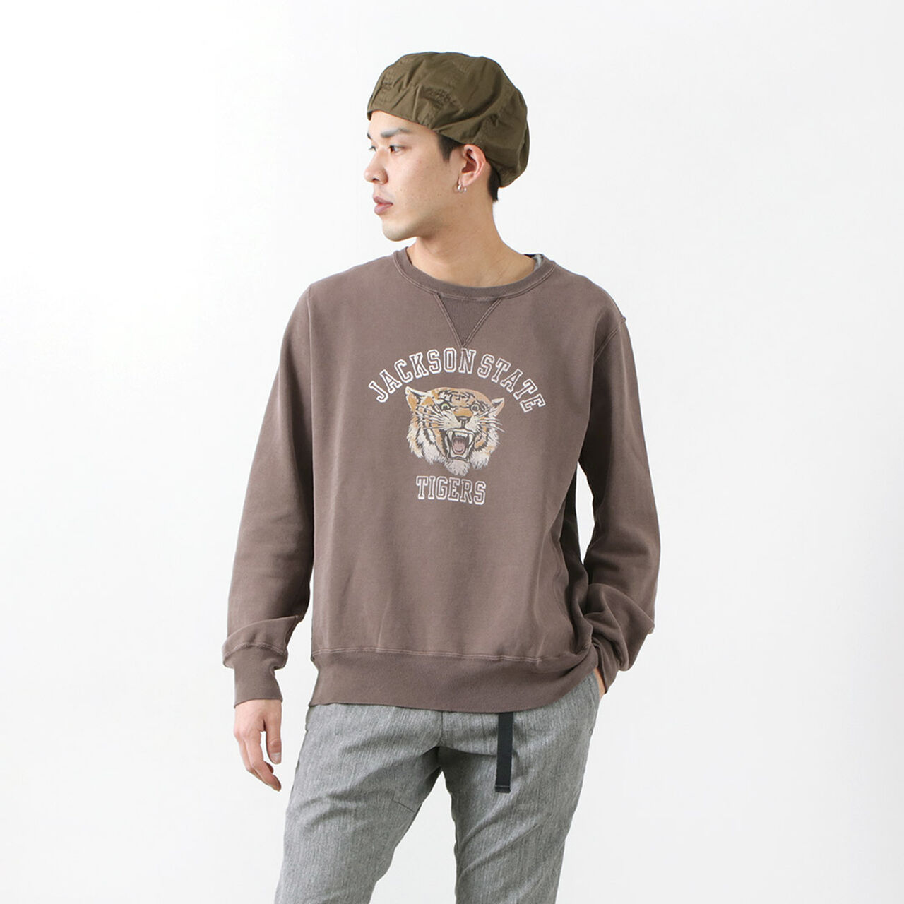 SP processed lined crew (TIGER),Brown, large image number 0
