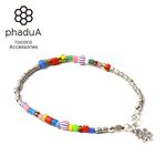 African Beaded Anklet,Multi, swatch