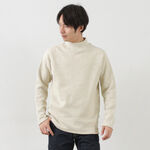 Mock Neck Sweatshirt,White, swatch