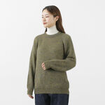 Portmix Kid Mohair Sweater,Khaki, swatch