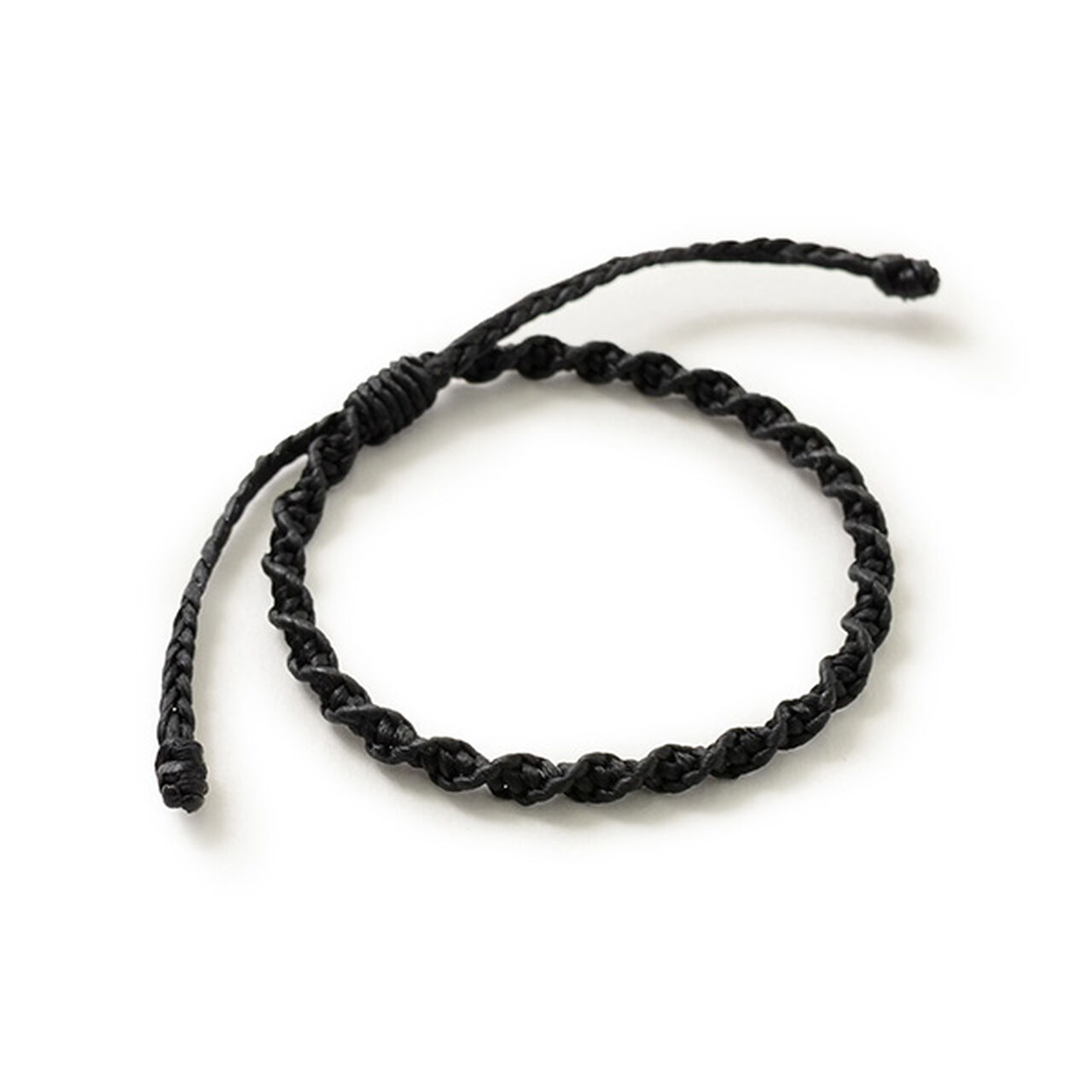 Wax Cord Bracelet,Black, large image number 0