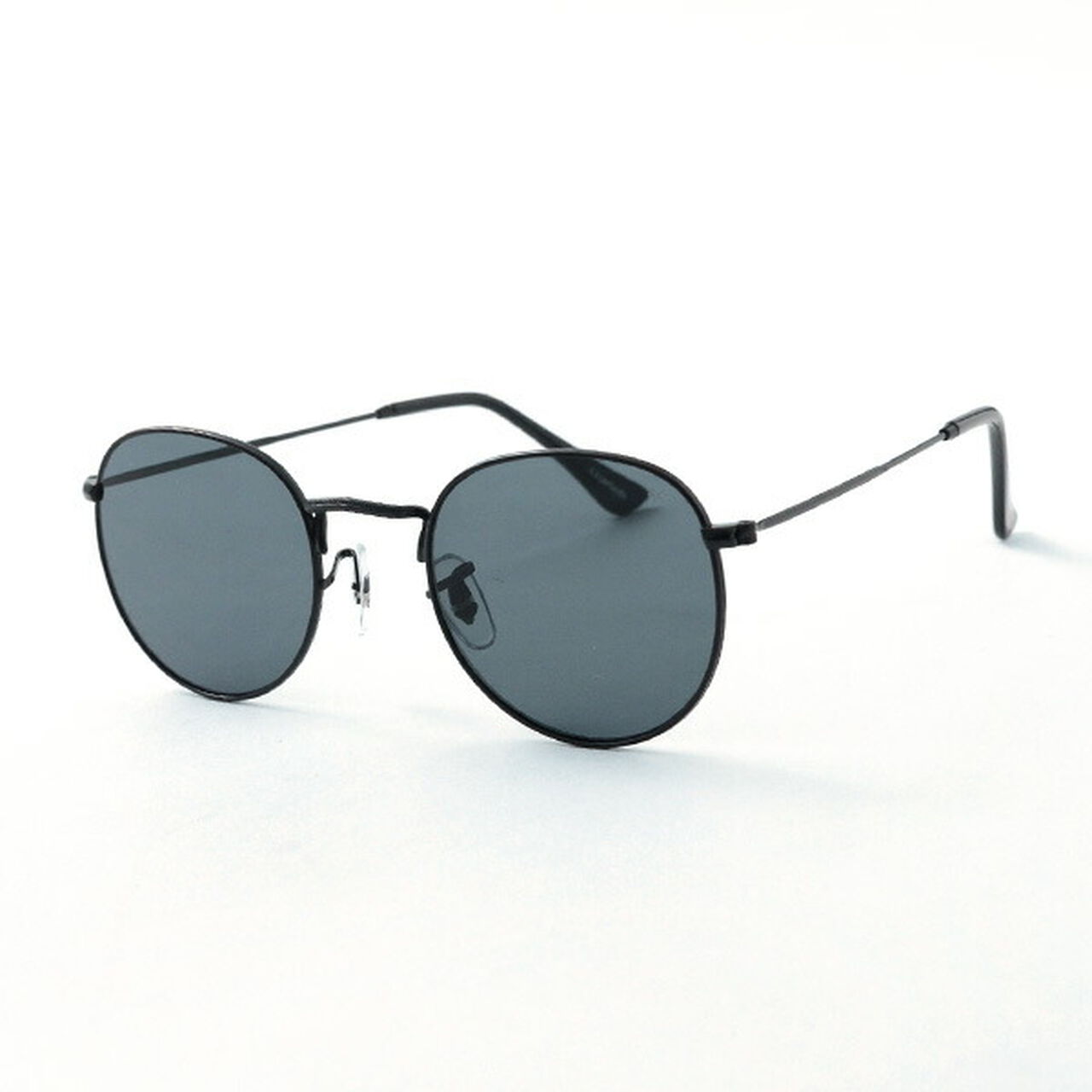 Hello Metal Frame Sunglasses,Black, large image number 0