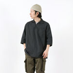 CODE:SILVER / RJB3570S Military pullover shirt,Black, swatch