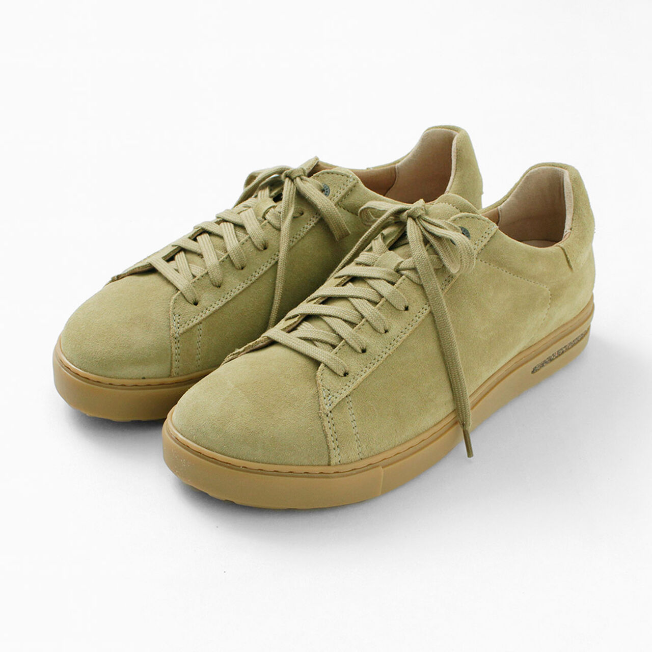 Bend Low / Suede Leather Velour Leather Leather Sneakers,FadedKhaki, large image number 0