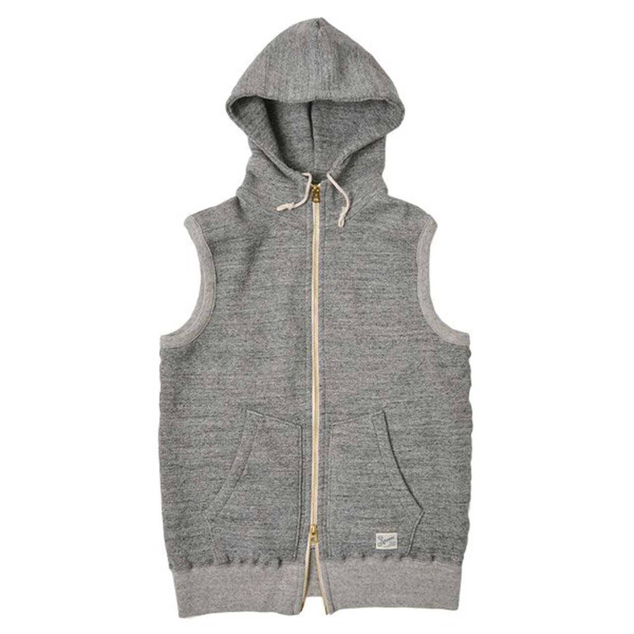 Brooklyn / Hooded Sweatshirt Vest,Grey, large image number 0